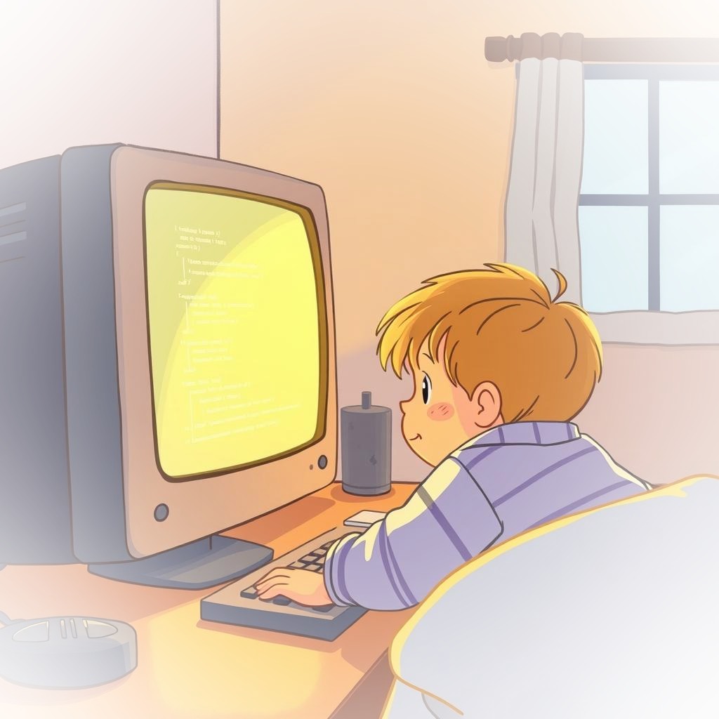 A computer screen with mysterious green and red lines